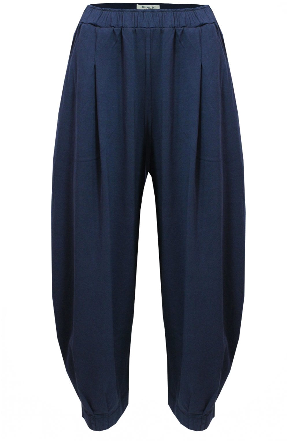Bianco Navy Jersey Culottes