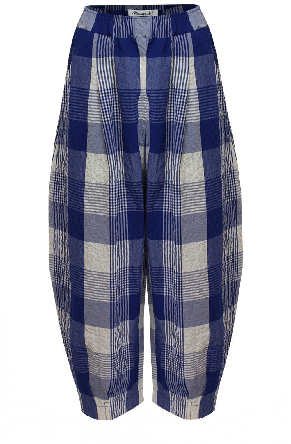 Bianco Q Officina Checked Culottes