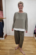 Bianco U Alga Green Jersey Culottes