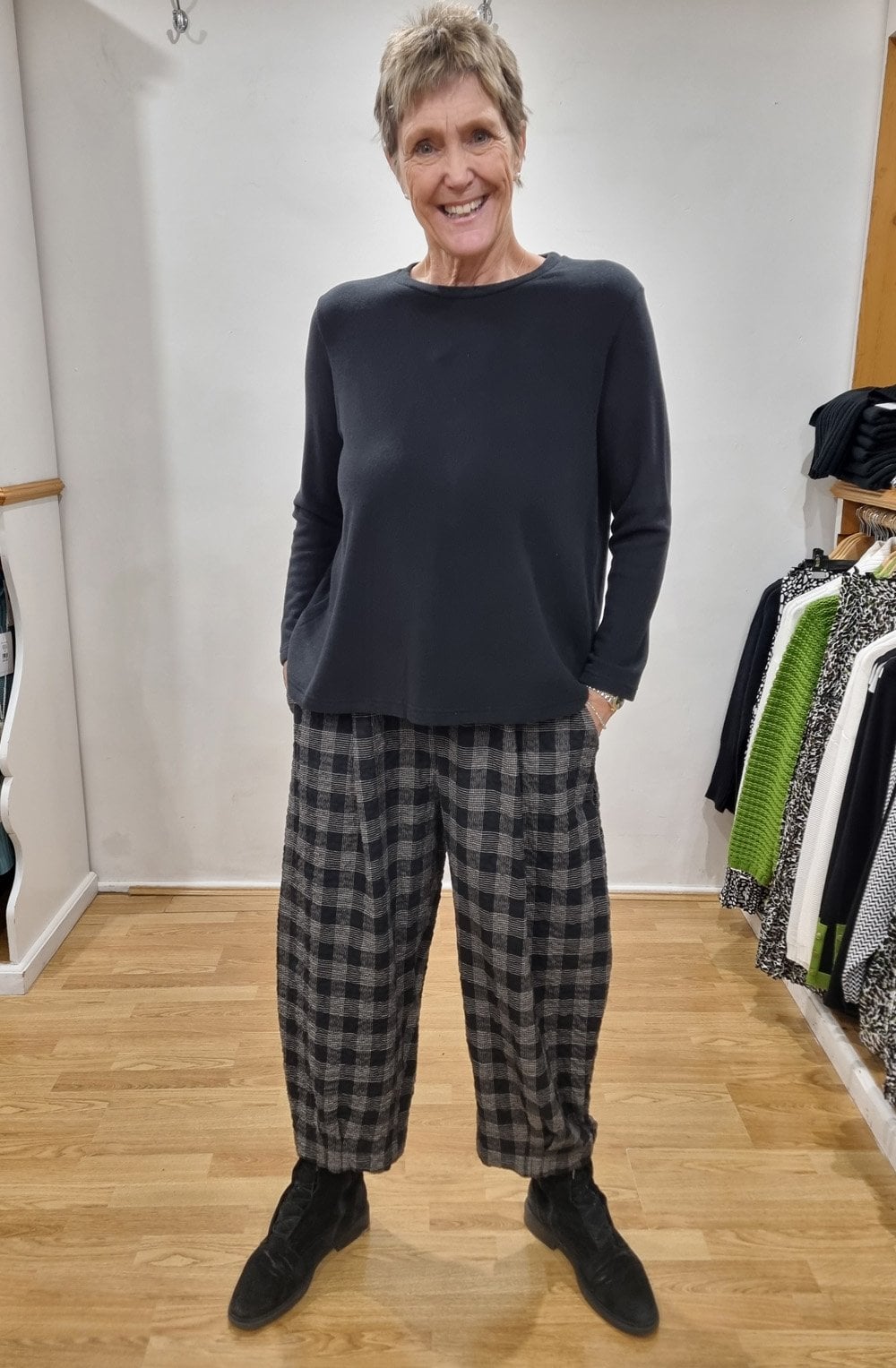 Biro Nero Black A Line Jumper