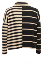 Black & Beige Striped Jumper