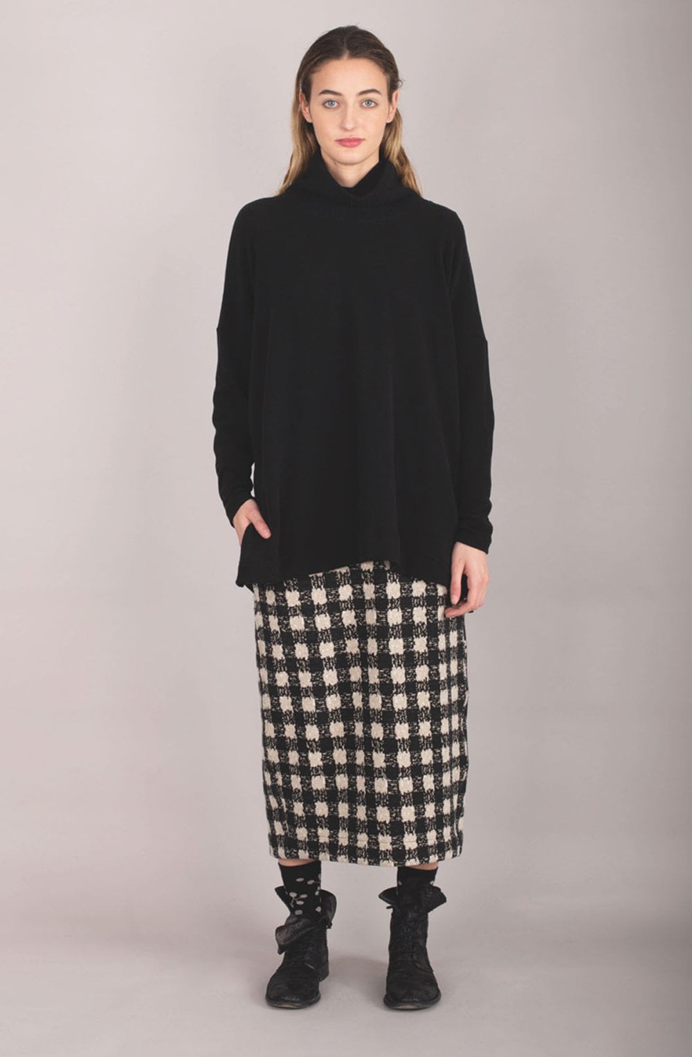 Black High Neck Jumper