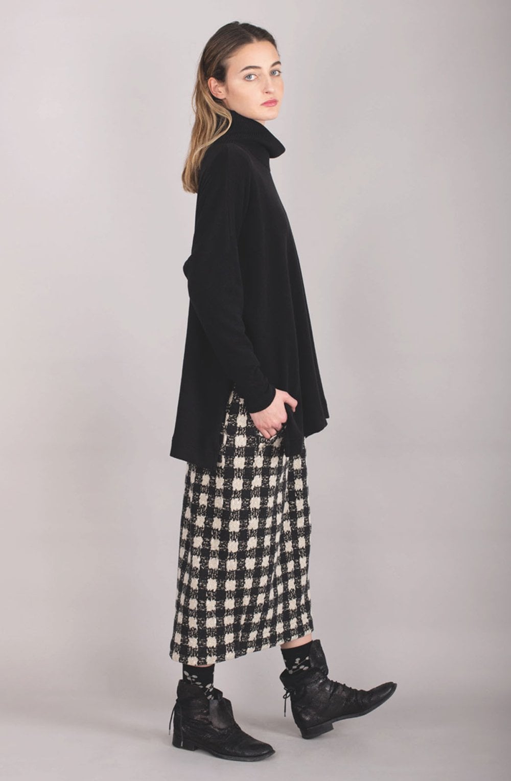 Black High Neck Jumper