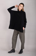 Black Patterned Trousers