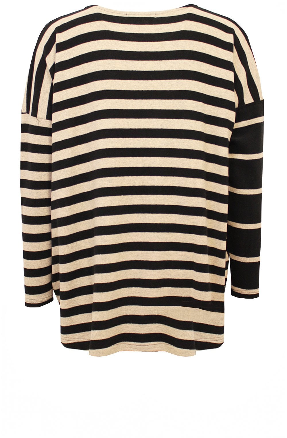 Black & Sand Bold Stripe Jumper