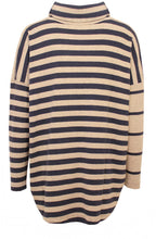 Blue Contrasting Stripe Jumper