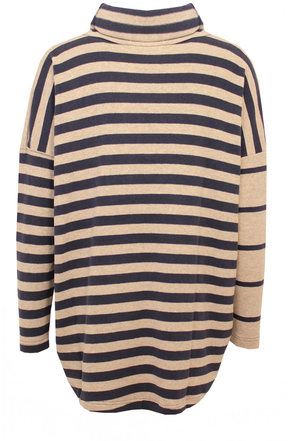 Blue Contrasting Stripe Jumper