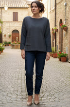 Buccia Anthracite Patch Pocket Jumper