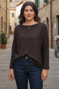 Buccia Moro Brown Patch Pocket Jumper