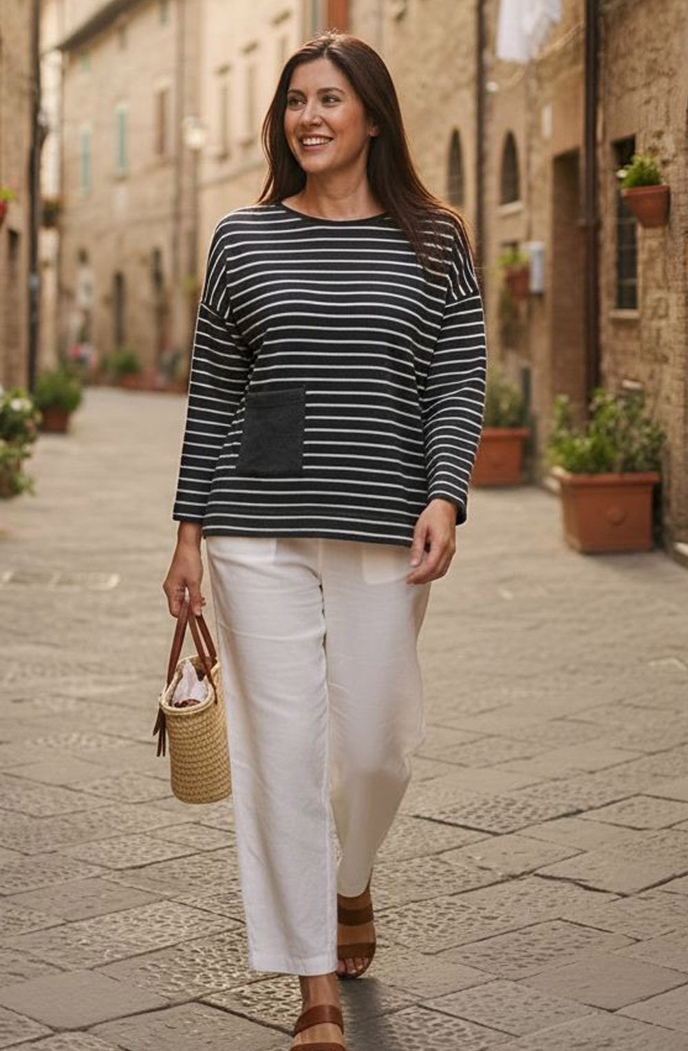 Buccia Riga Anthracite Patch Pocket Jumper