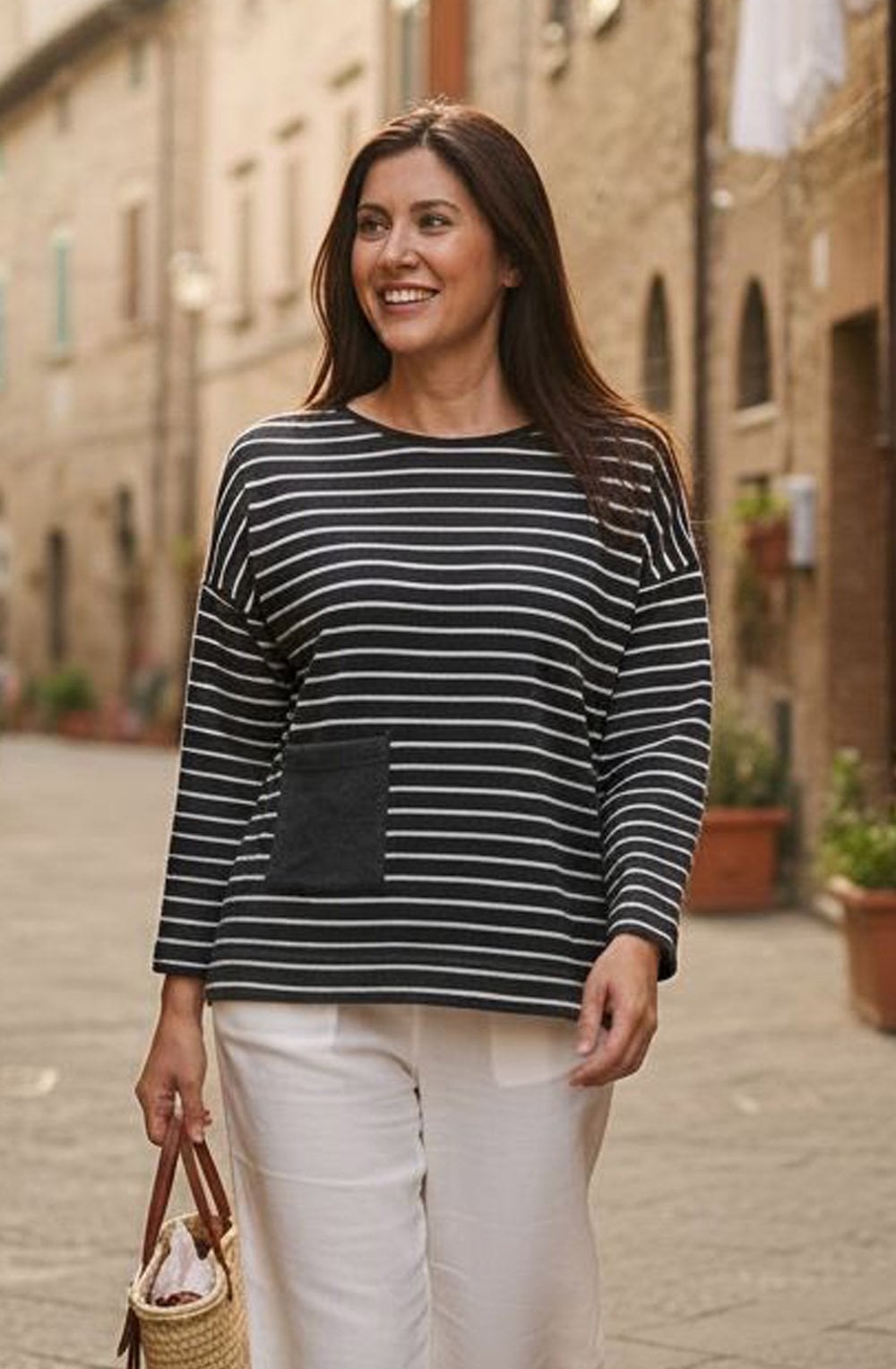 Buccia Riga Anthracite Patch Pocket Jumper