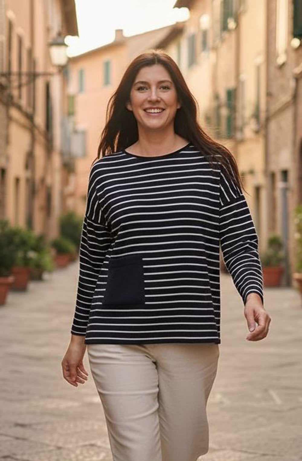 Buccia Riga Notte Patch Pocket Jumper