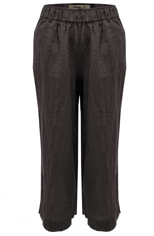 Caffe Pollo Wide Leg Cropped Trousers