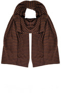 Cannella Tan and Navy Segovia Scarf
