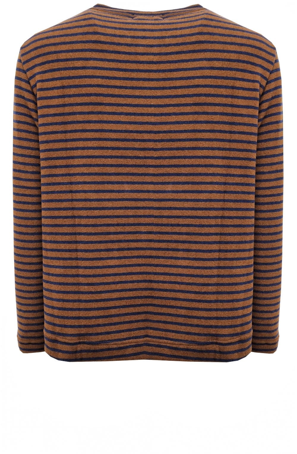 Cannella Tan and Navy Striped Cardigan