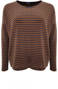 Cannella Tan Navy Striped Milis Sweater