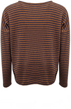 Cannella Tan Navy Striped Milis Sweater