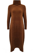 Cannella Tan Tiramisu Cowl Neck Dress