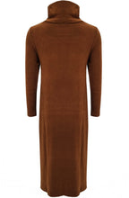 Cannella Tan Tiramisu Cowl Neck Dress