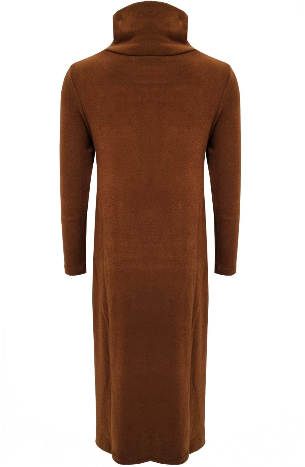 Cannella Tan Tiramisu Cowl Neck Dress