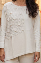 Cara Luna Texture Panelled Jumper