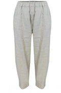 Cervo D Natural Casual Fit Linen Trousers