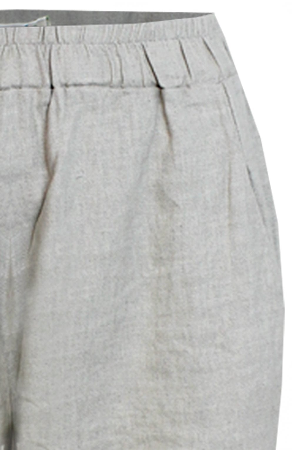 Cervo D Natural Casual Fit Linen Trousers