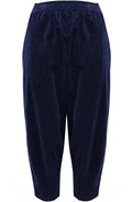 Cervo V Laguna Navy Fine Cord Trousers