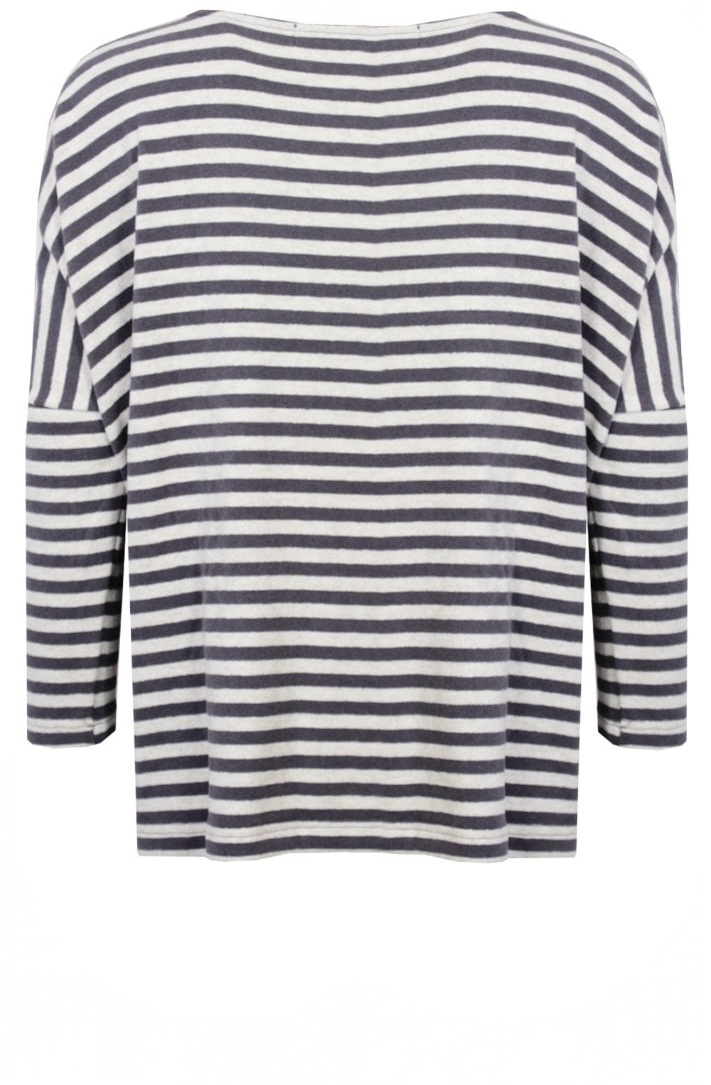 Choux Lavender and Cream Striped Knit Top