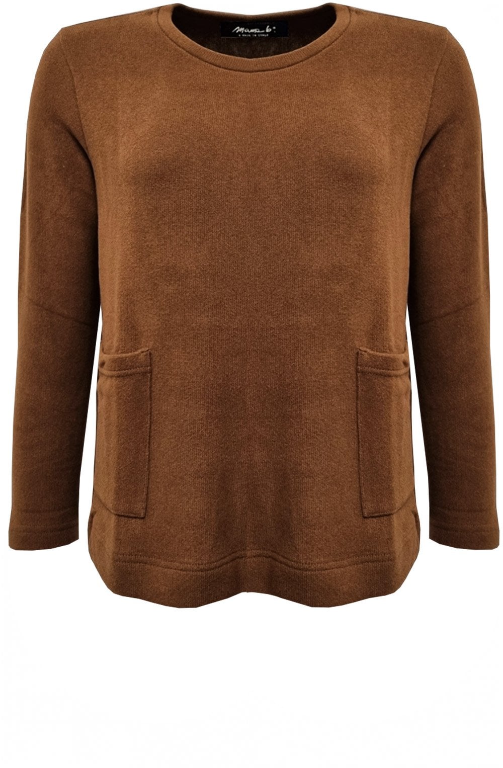 Colla M Cannella Tan Double Pocket Jumper