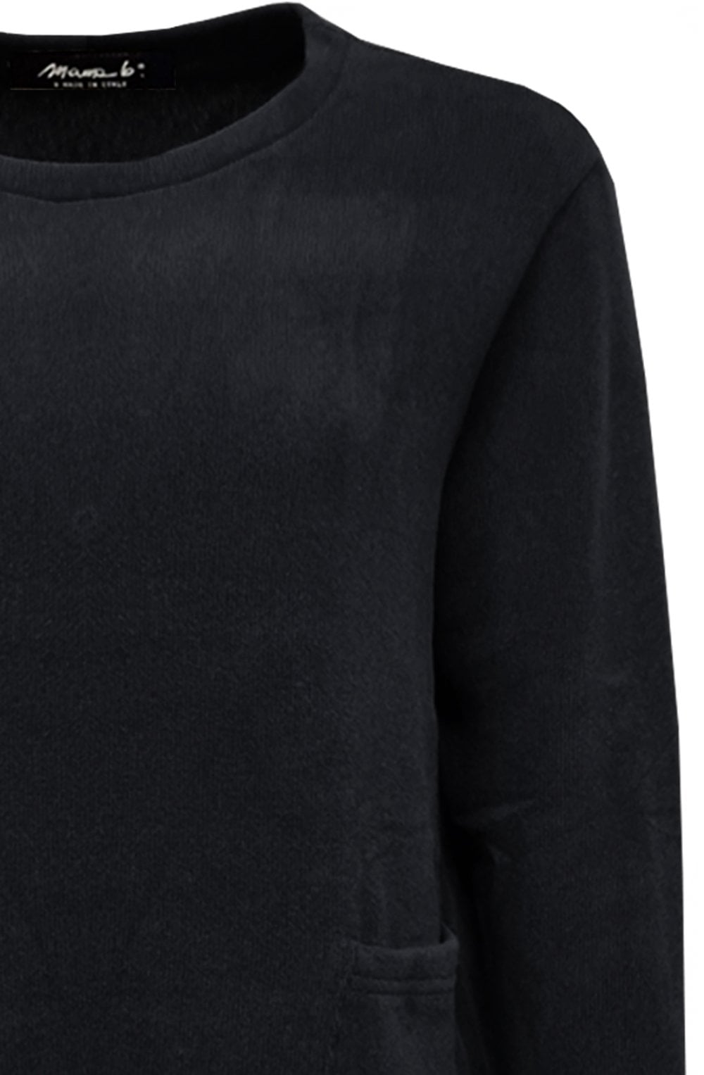 Colla M Nero Black Double Pocket Jumper