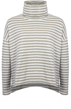 Cream and Beige Moyet Cowl neck Jumper