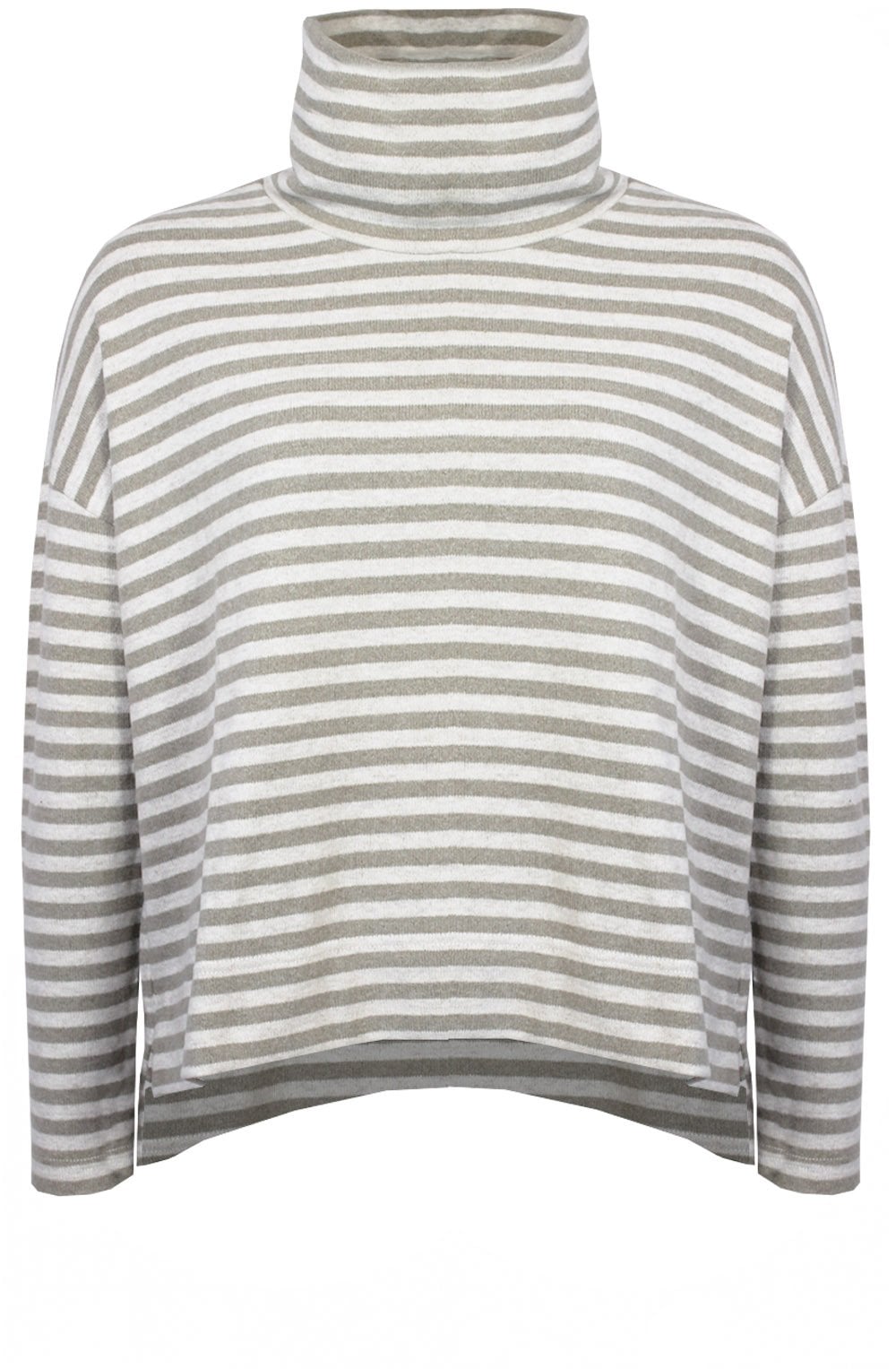 Cream and Beige Moyet Cowl neck Jumper