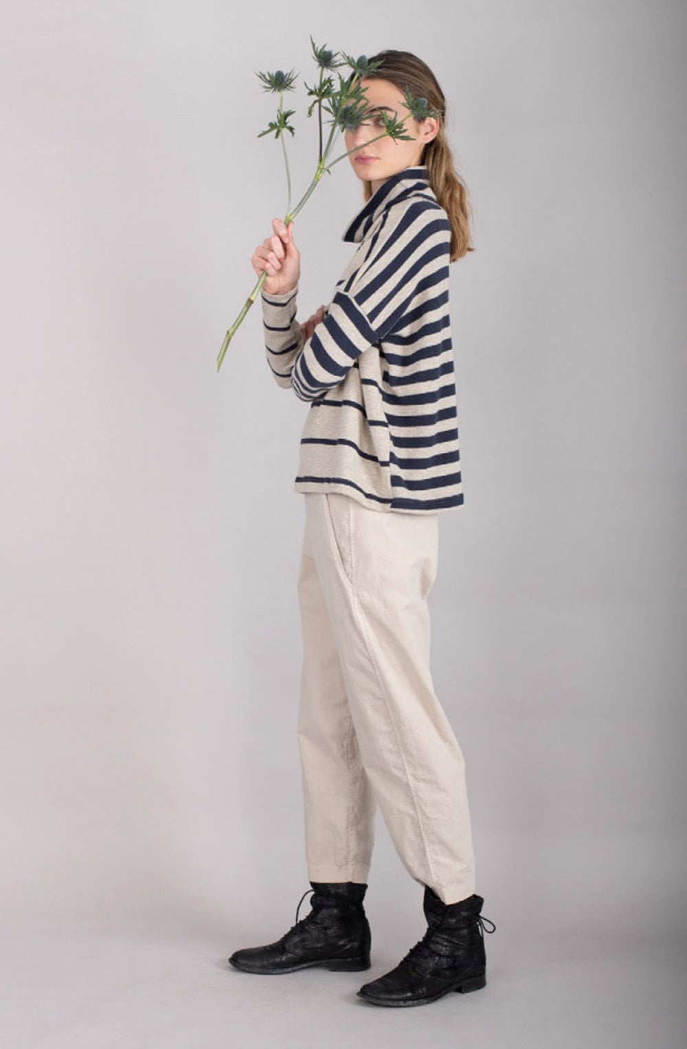 Cream Fine Cord Trousers
