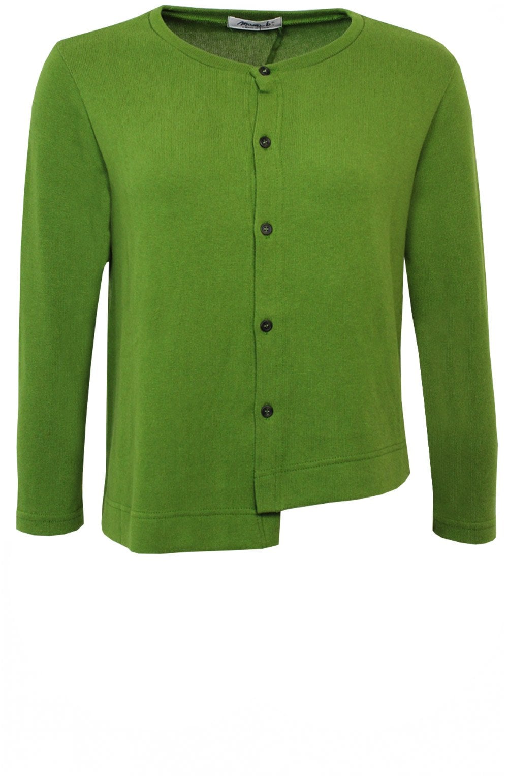 Crema M Avocado Asymmetric Cardigan