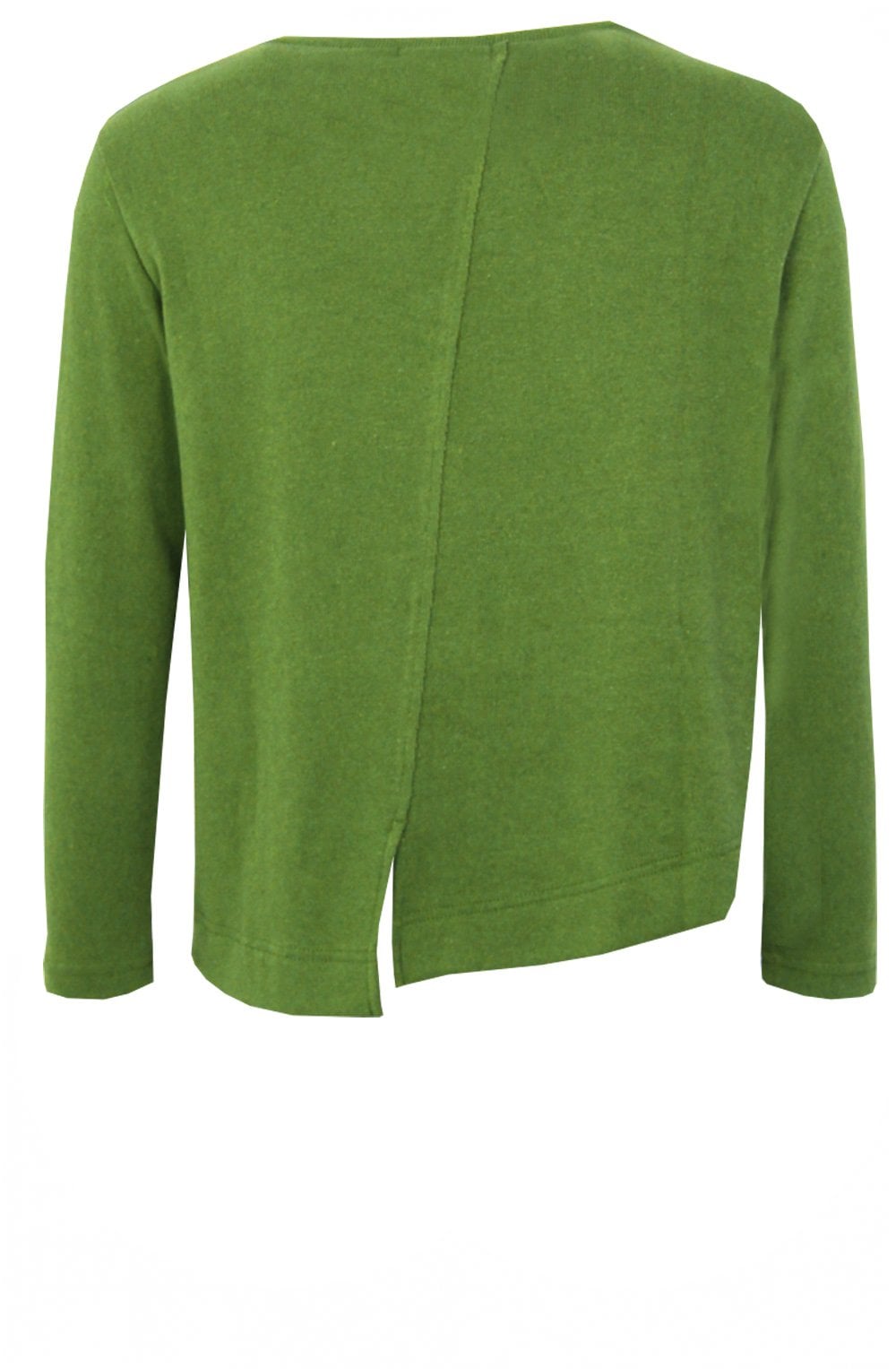 Crema M Avocado Asymmetric Cardigan