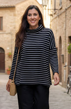 Dina Rigga Notte Navy Side Split Jumper