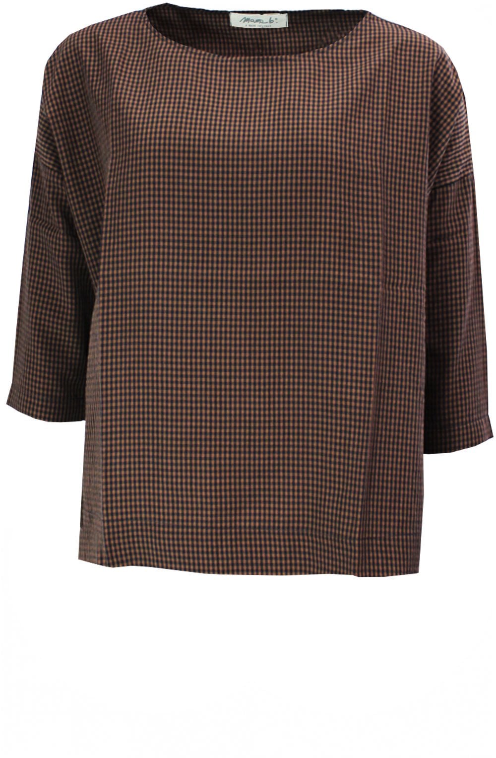 Elfo Check Design Blouse