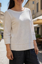 Febbraio J Crinkled Blanco Relaxed Top