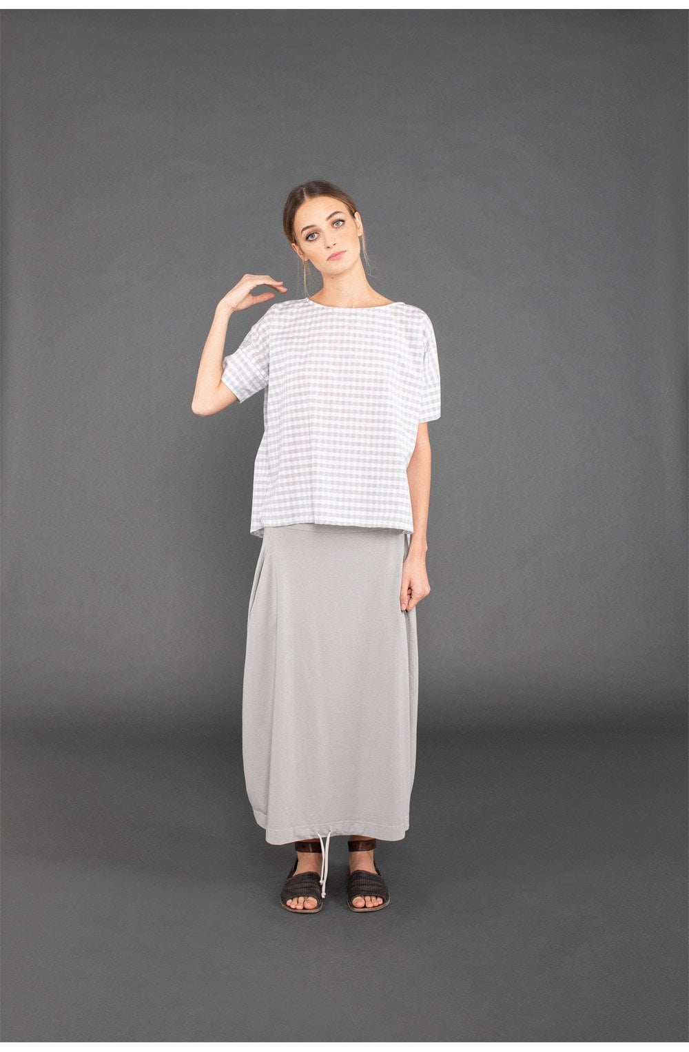 Florida Light Grey Jersey Skirt