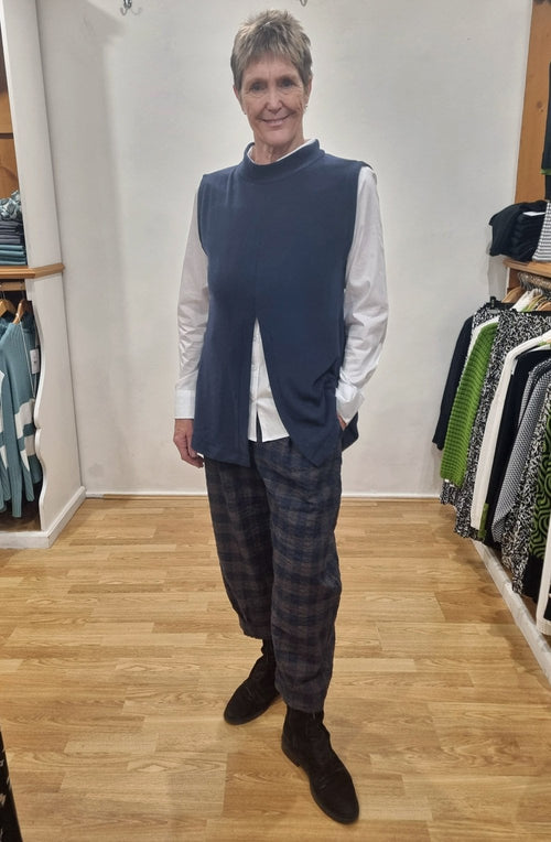 Gavoi Blu Split Front Slip Over