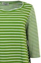 Giotto Avocado Striped Top