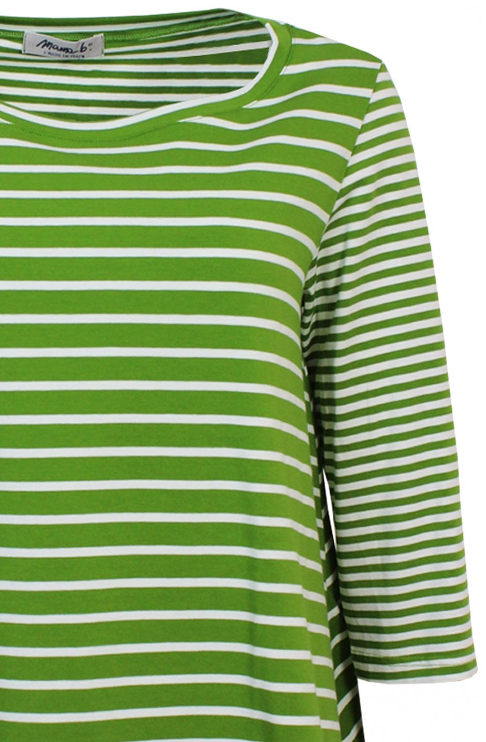 Giotto Avocado Striped Top