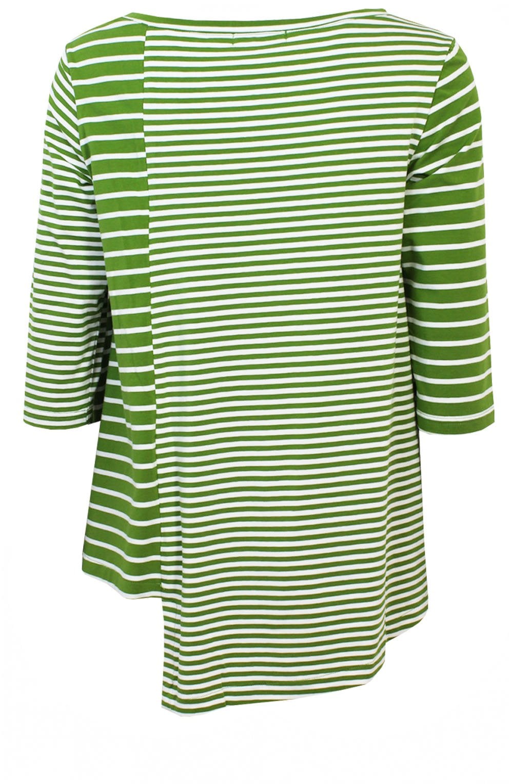 Giotto Avocado Striped Top