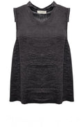 Giove Caffe Sleeveless Linen Top