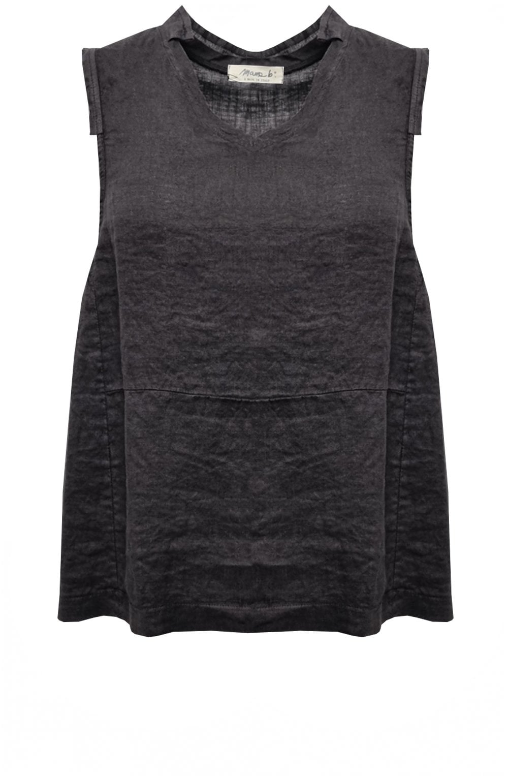 Giove Caffe Sleeveless Linen Top