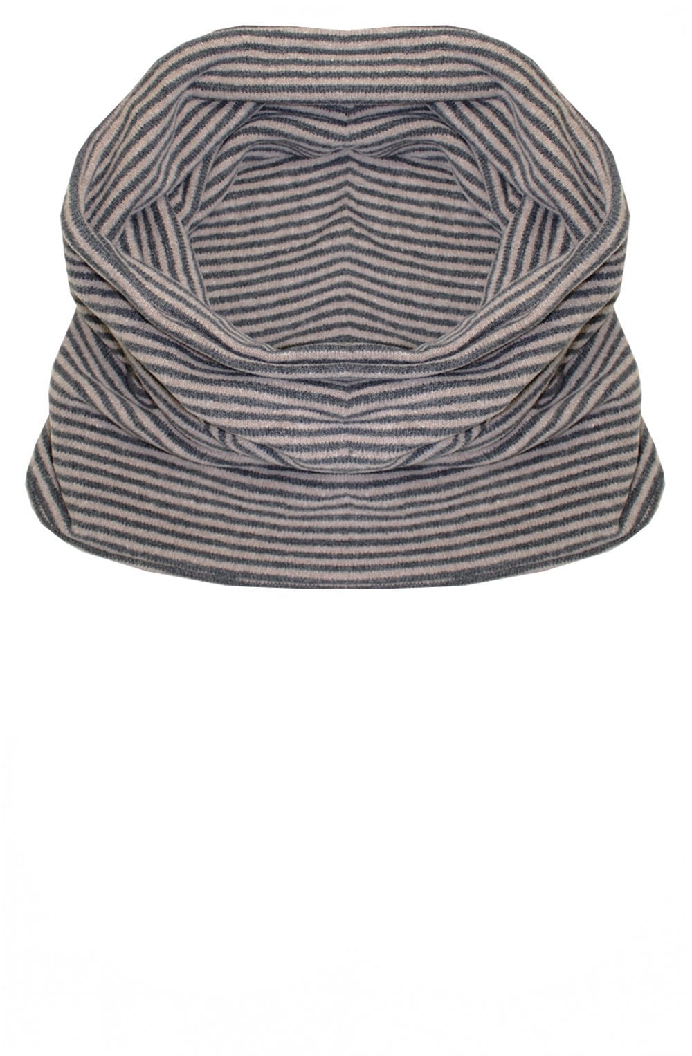 Grey Fine Stripe Snood