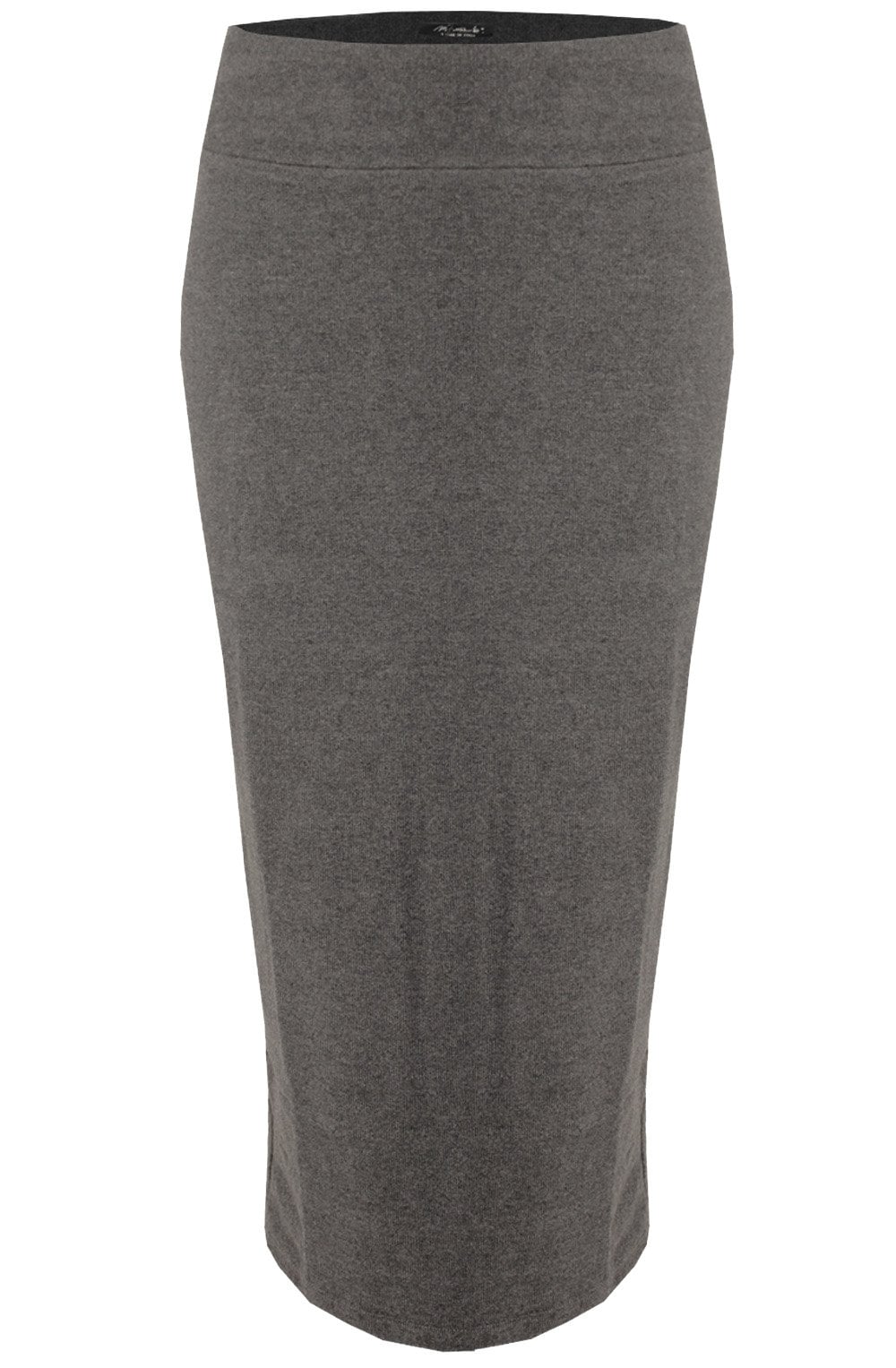 Grey Knit Midi Skirt