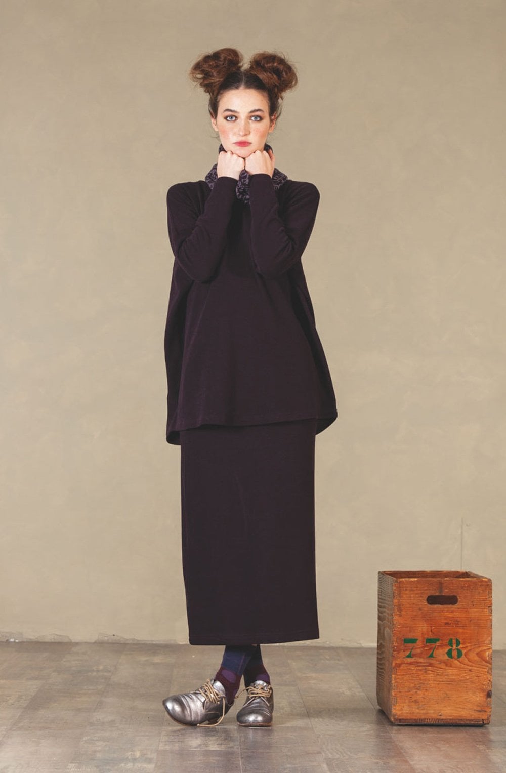 Gwen Purple Reversible Snood
