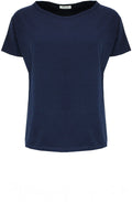 Ibisco Navy Boxy Shape T Shirt